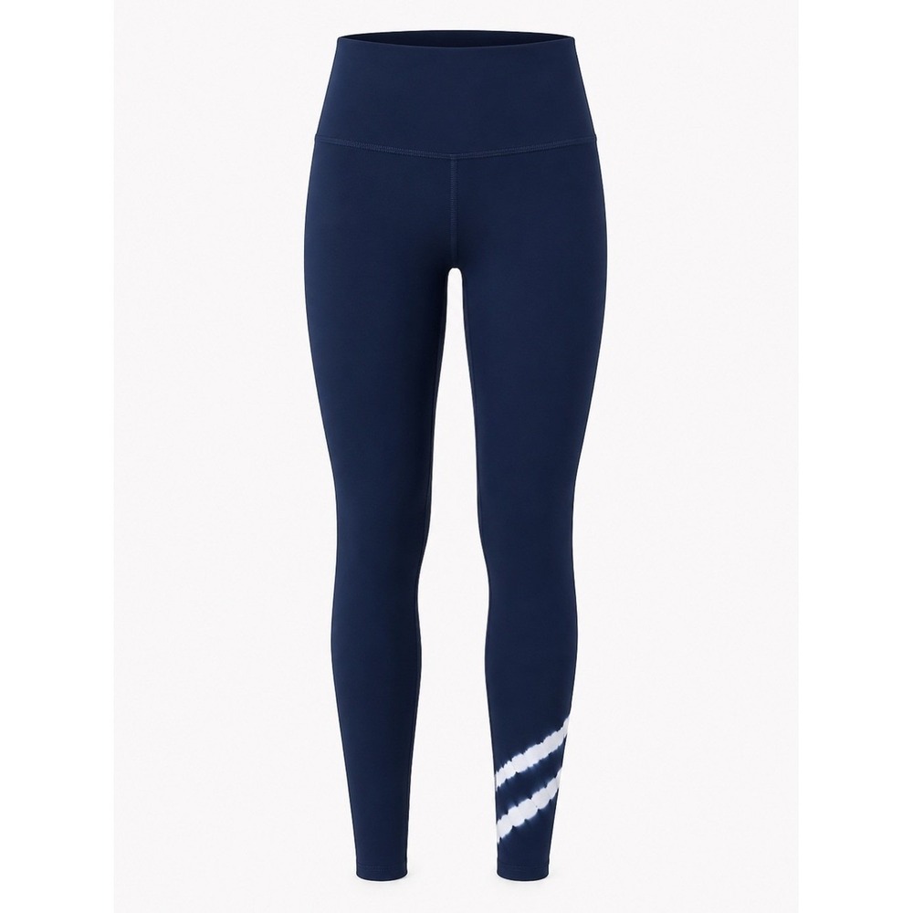 ELECTRIC & ROSE Navy Blue Tie Dye Leggings M High Waist Stretch‎ Activewear Yoga